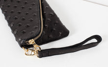 Roxanne Leather Clutch in Black - gstuffpro.com