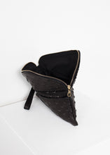 Roxanne Leather Clutch in Black - gstuffpro.com