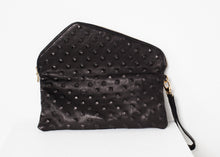 Roxanne Leather Clutch in Black - gstuffpro.com