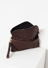 Roxanne Leather Clutch in Brown - gstuffpro.com