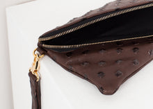 Roxanne Leather Clutch in Brown - gstuffpro.com