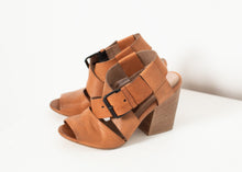 Buckle Strap Heel in Brown - gstuffpro.com