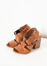 Buckle Strap Heel in Brown - gstuffpro.com
