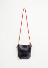 Wool Shoulder Pouch in Black/White - gstuffpro.com