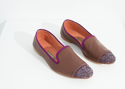 Bizi Cap Toe Loafer in Rose/Aubergine - gstuffpro.com