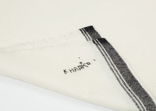 Edged Wool Scarf in Off White - gstuffpro.com