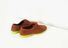 Suede Oxford in Natural/Lime - gstuffpro.com