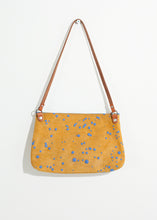 Ink Splatter Shoulder Bag in Mustard/Blue - gstuffpro.com