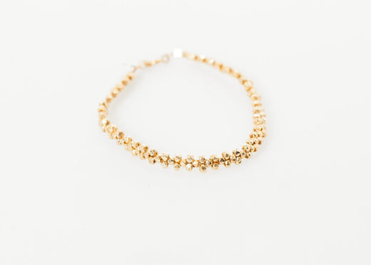Lane Bead Bracelet in Gold Brass - gstuffpro.com