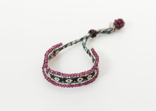 Oaxacan Bracelet in Garnet - gstuffpro.com