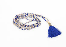 Prayer Bead Necklace in Grey/Blue - gstuffpro.com