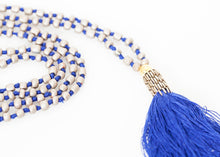 Prayer Bead Necklace in Grey/Blue - gstuffpro.com